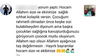Çocuk Allerji ve Astım Kliniği hasta ailesi mesajı 2
