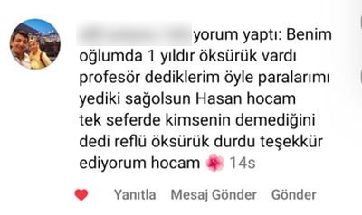 Çocuk Allerji ve Astım Kliniği hasta ailesi mesajı 4