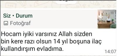 Çocuk Allerji ve Astım Kliniği hasta ailesi mesajı 14